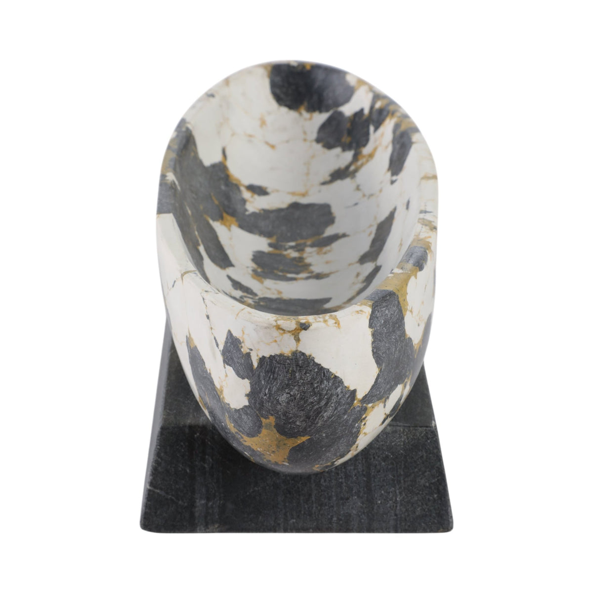 18" Calhoun Bowl With Marble Base Table Decors| Sagebrook Home