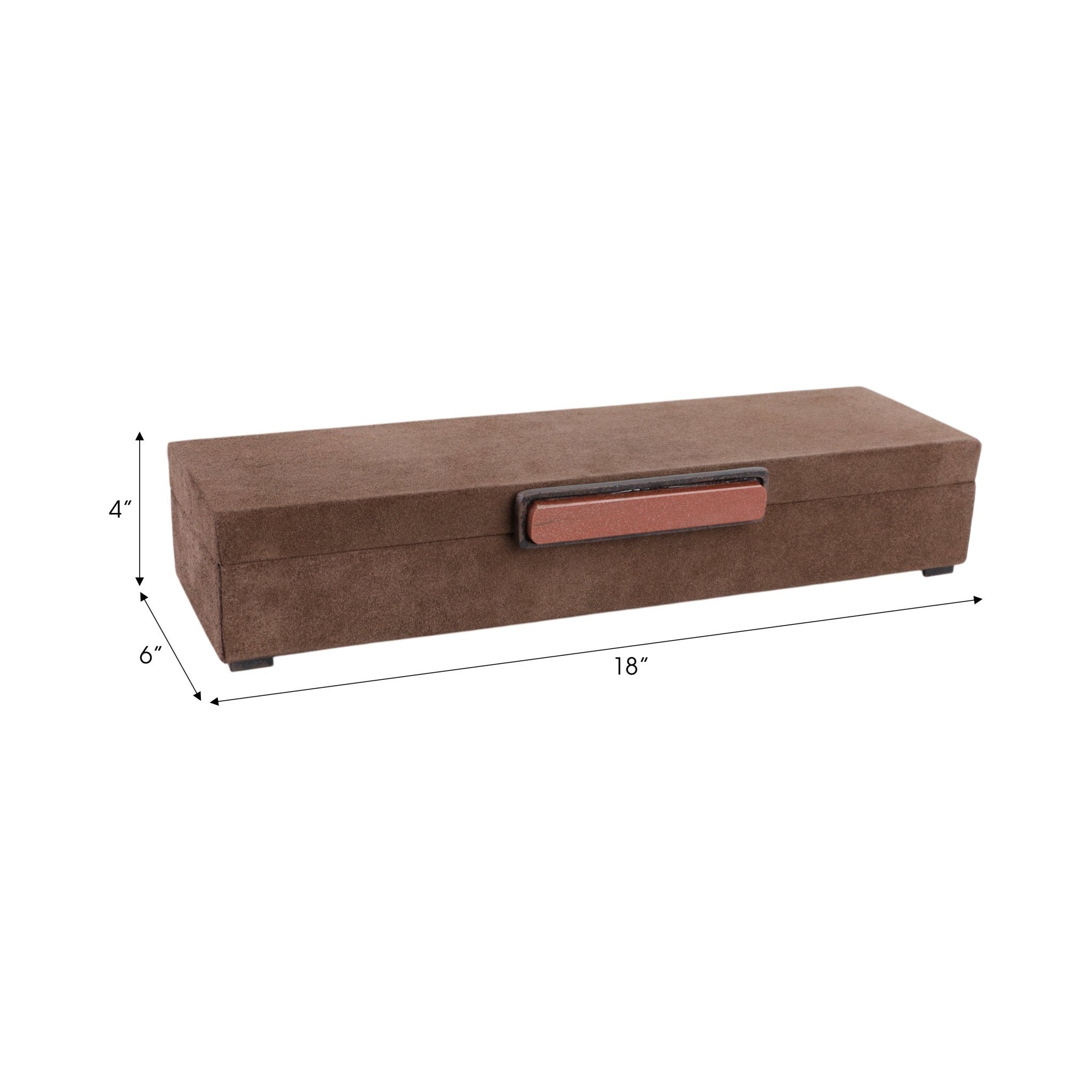 18" Delrio Suede And Goldstone Gemstone Hardware B Table Decors| Sagebrook Home