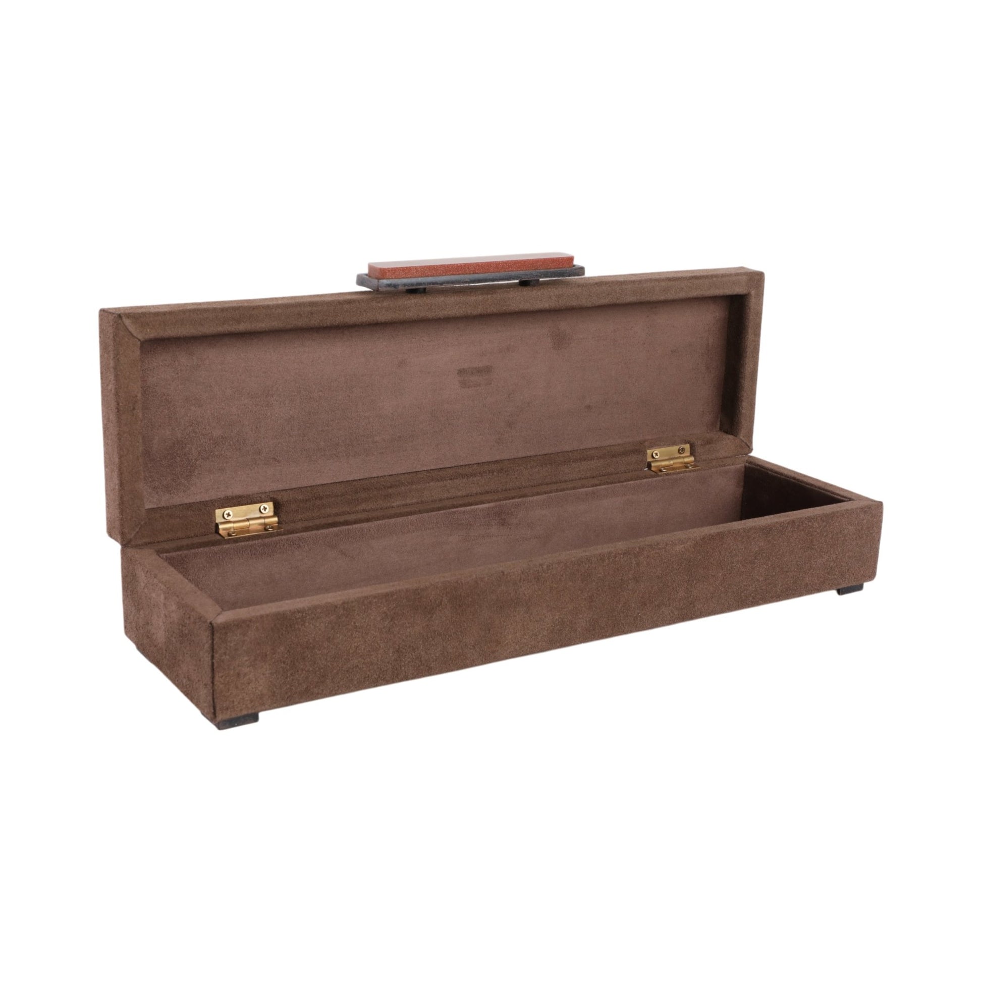 18" Delrio Suede And Goldstone Gemstone Hardware B Table Decors| Sagebrook Home