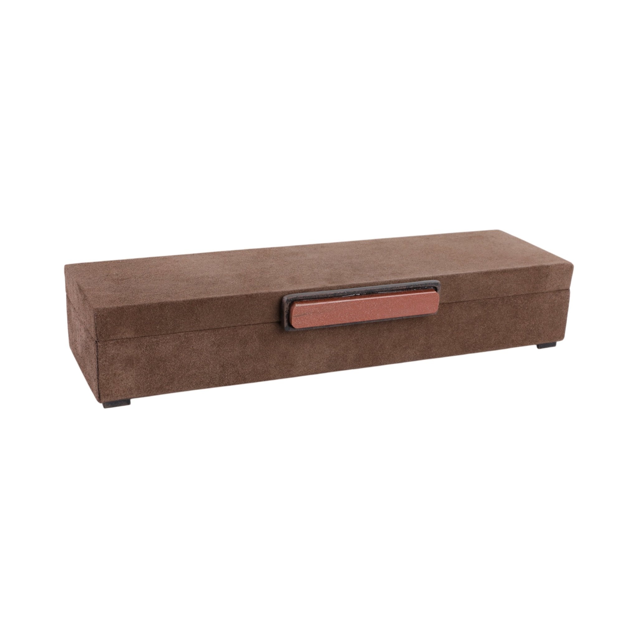 18" Delrio Suede And Goldstone Gemstone Hardware B Table Decors| Sagebrook Home