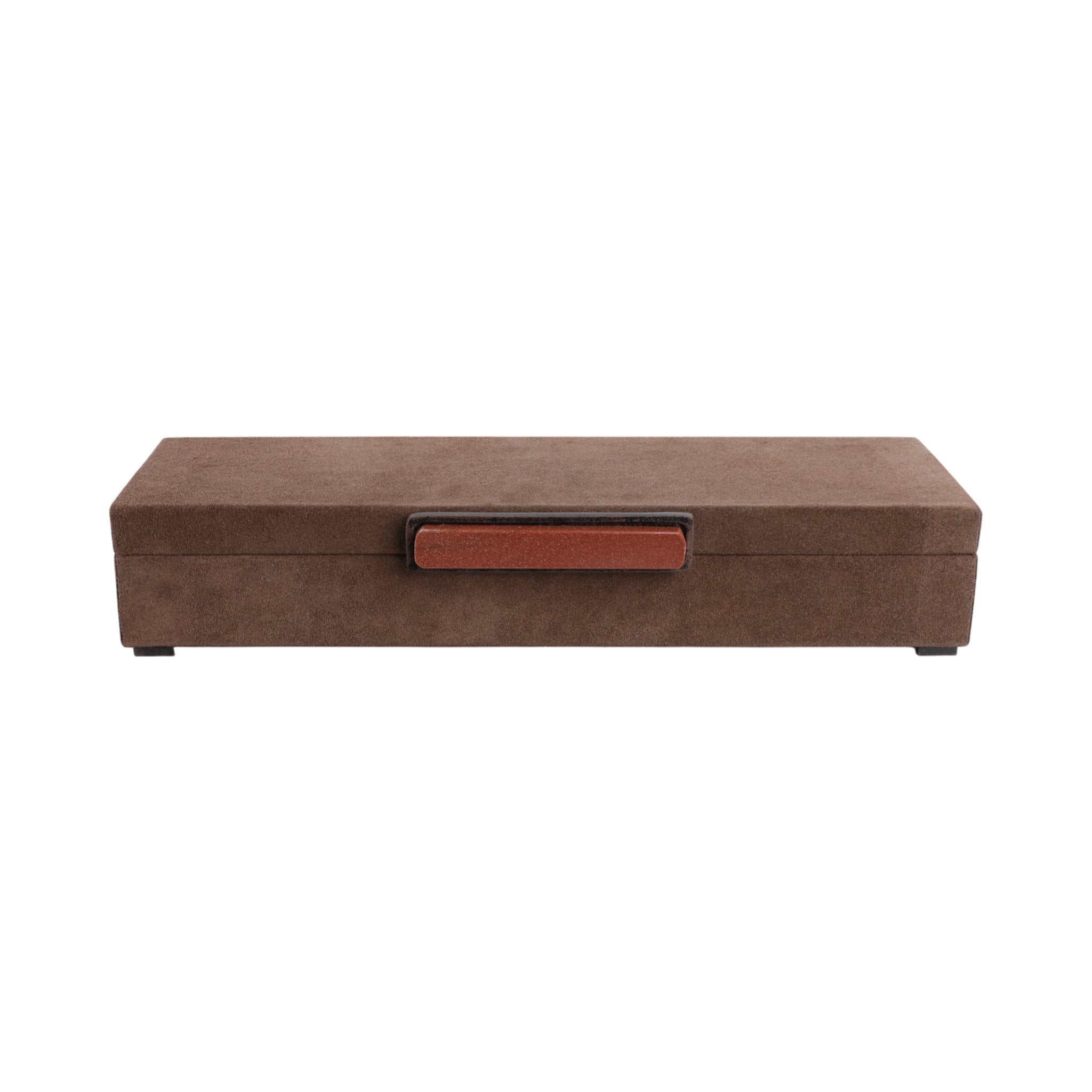 18" Delrio Suede And Goldstone Gemstone Hardware B Table Decors| Sagebrook Home