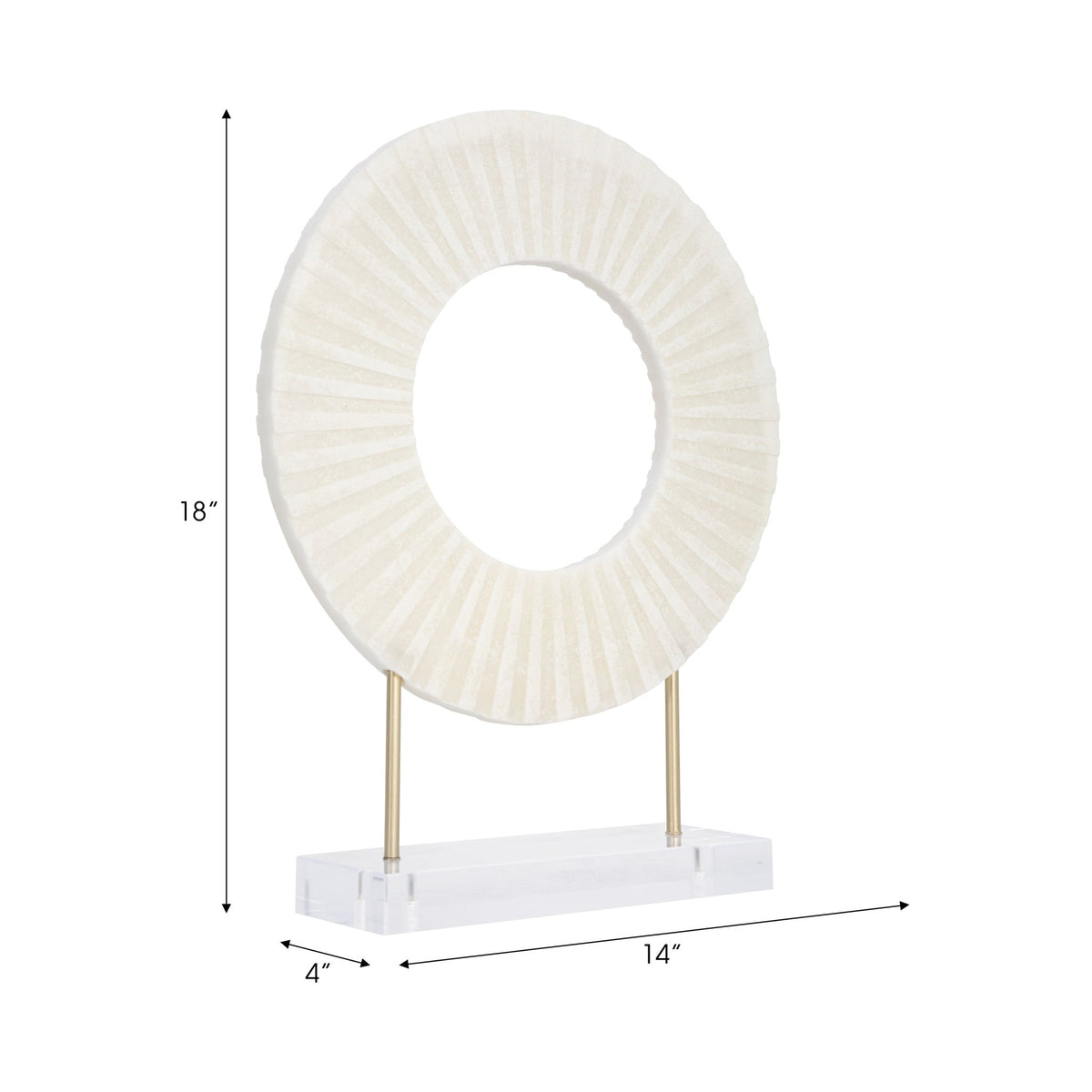 18" GABELLA STATUARY, WHITE Table Decors| Sagebrook Home