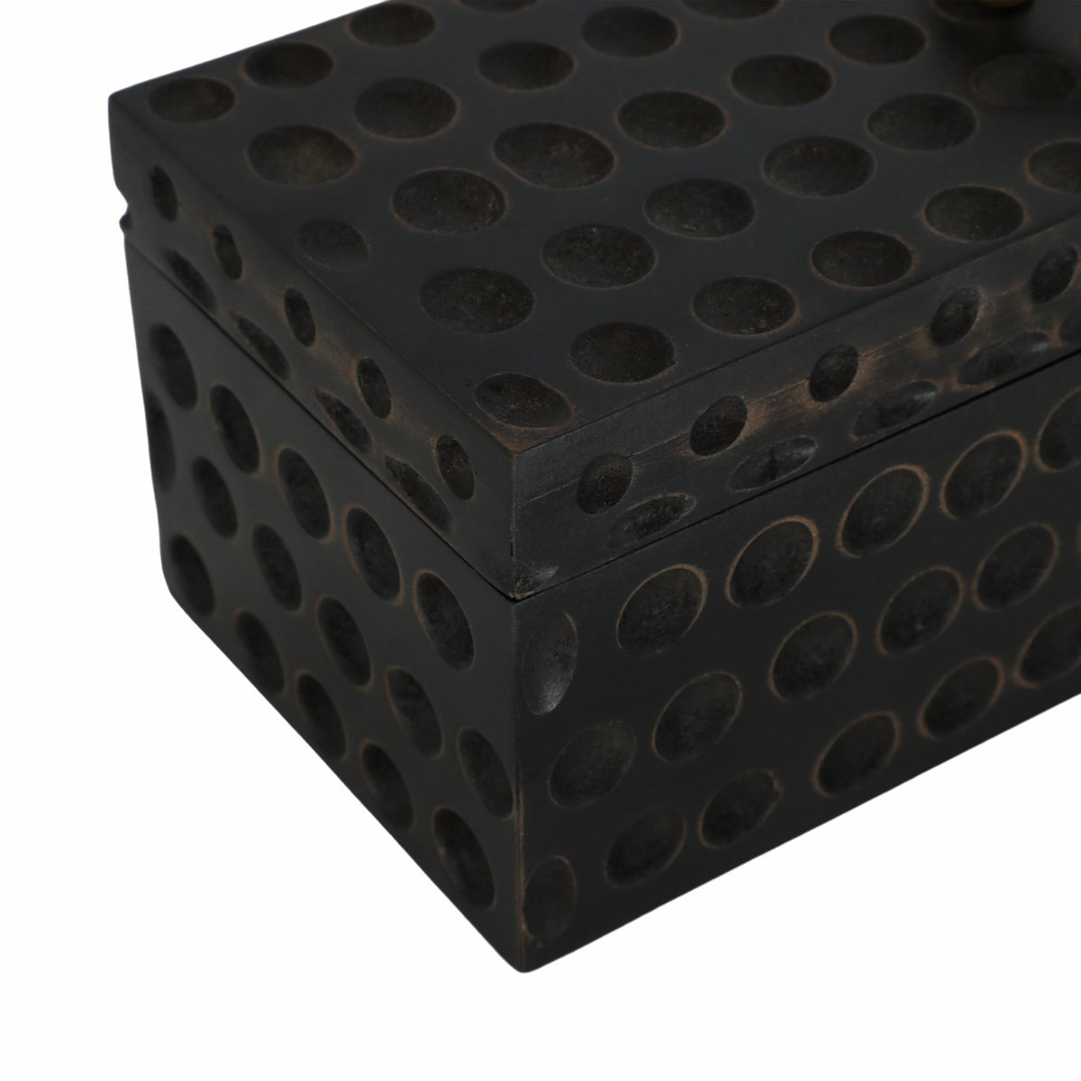 18" Griffon Black Wood Box Table Decors| Sagebrook Home