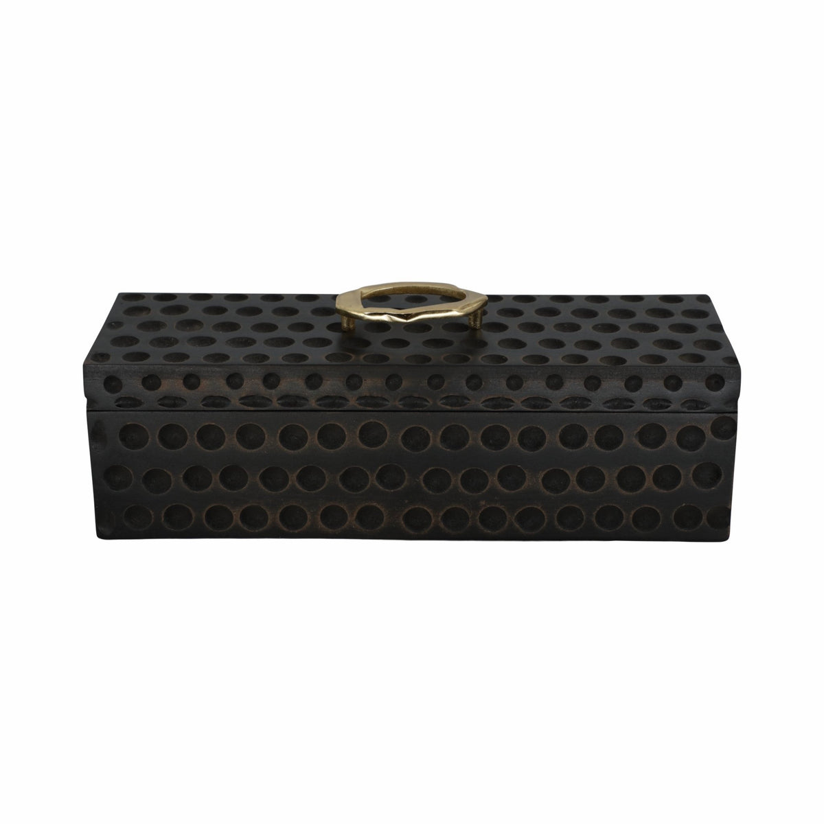 18" Griffon Black Wood Box Table Decors| Sagebrook Home