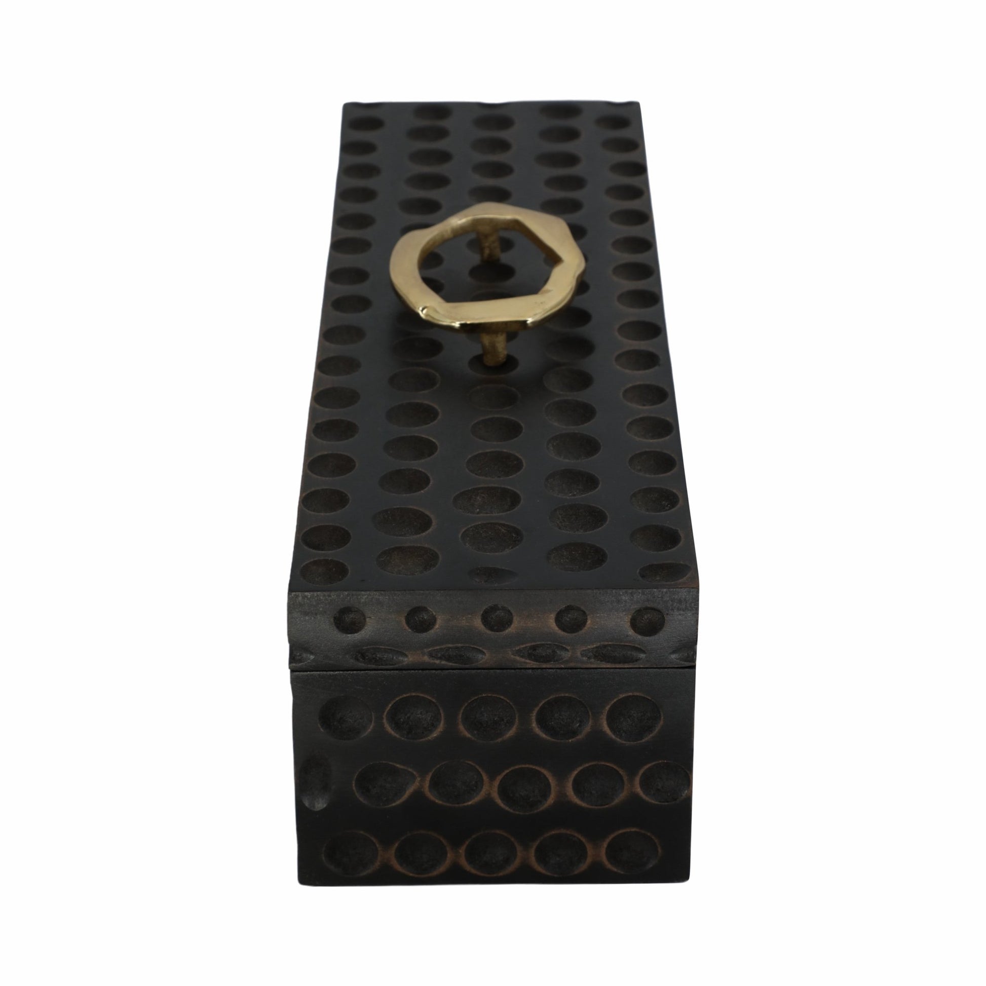 18" Griffon Black Wood Box Table Decors| Sagebrook Home