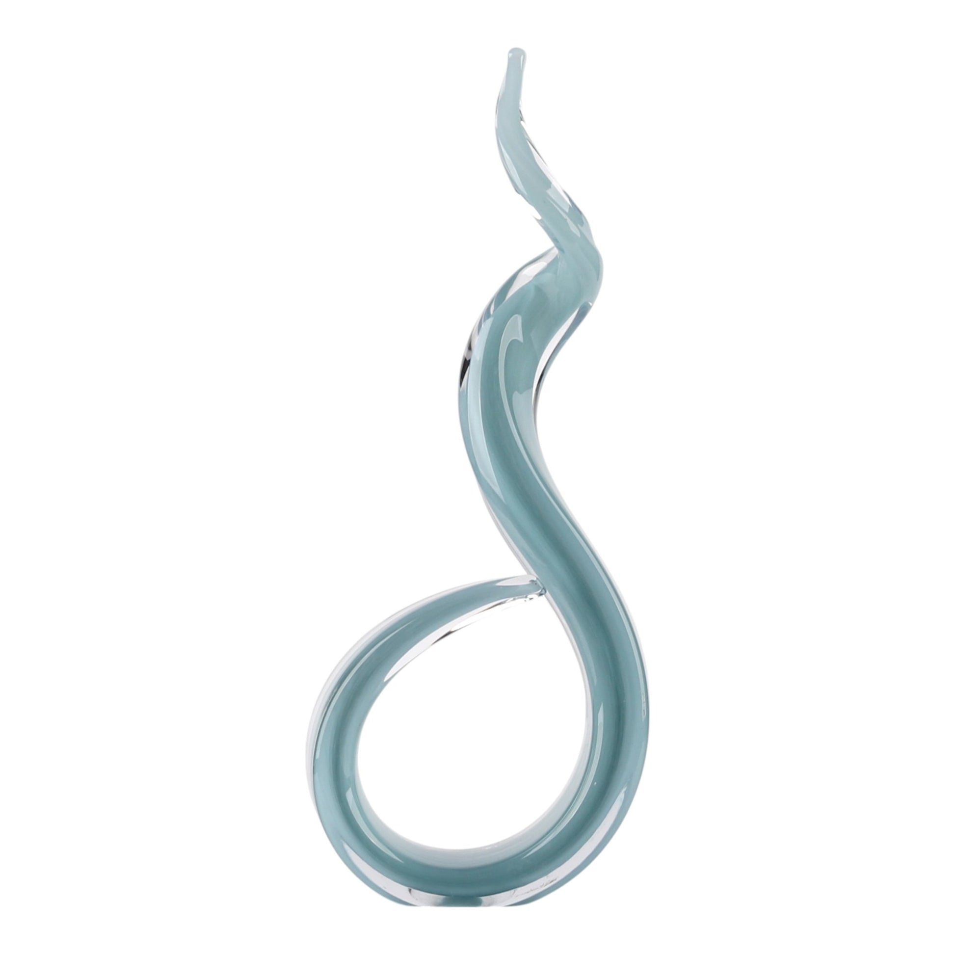 18" Kanah Teal Glass Sculpture Vases and Jars| Sagebrook Home