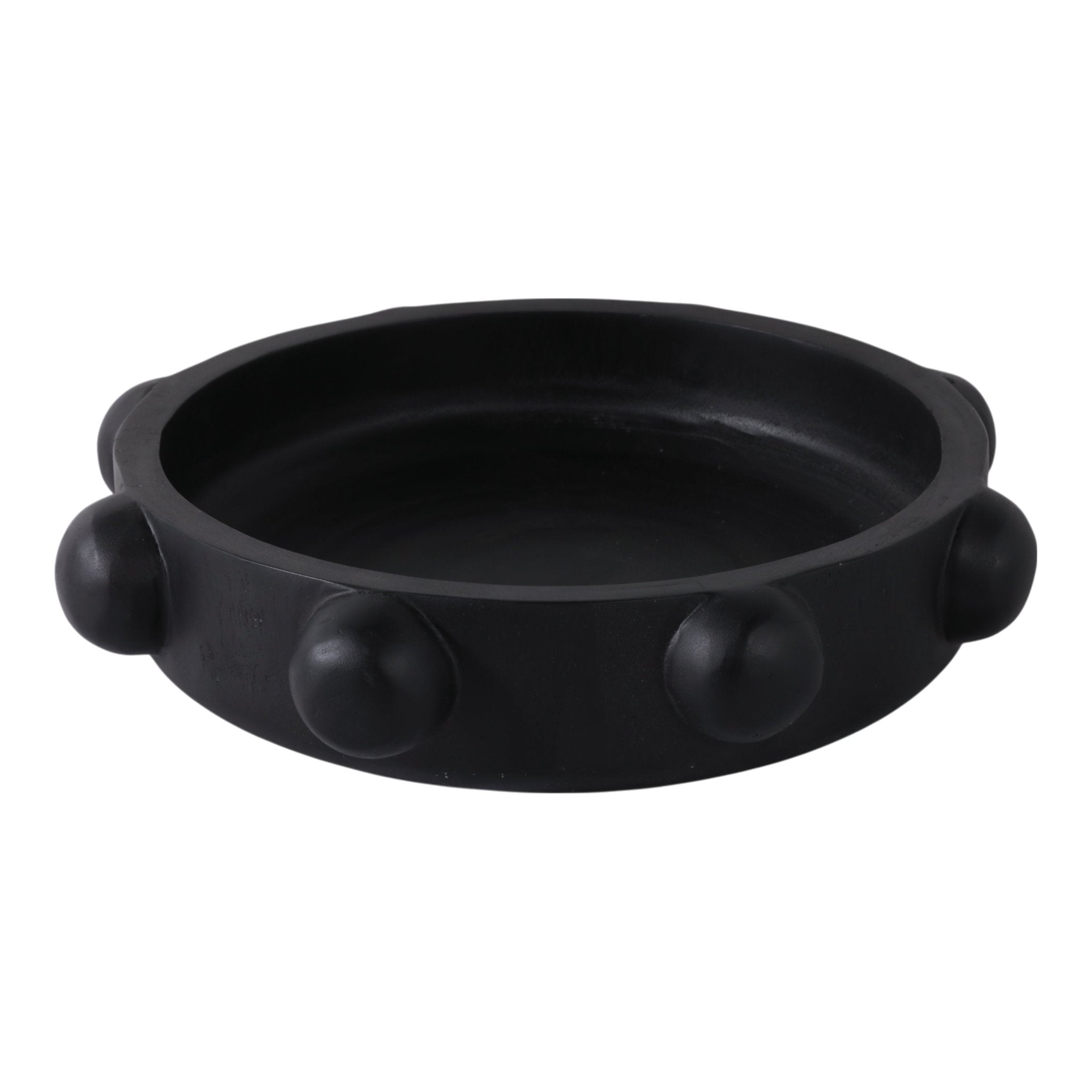 18" Large Hobnail Bowl, Black Bowl| Sagebrook Home