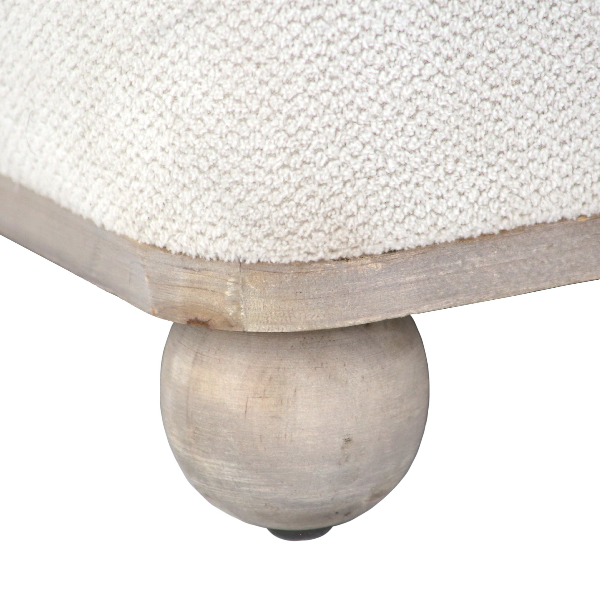 18" Pharlain Square Stool With Wood Feet Stools| Sagebrook Home