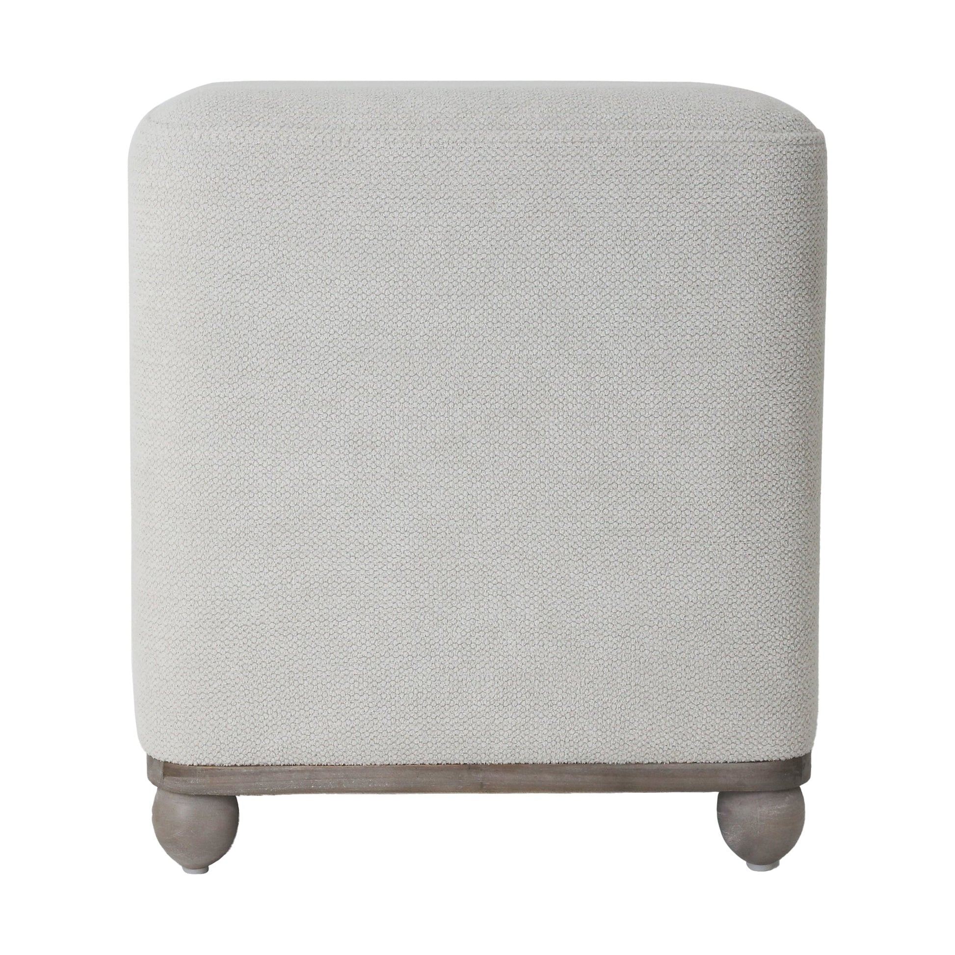 18" Pharlain Square Stool With Wood Feet Stools| Sagebrook Home