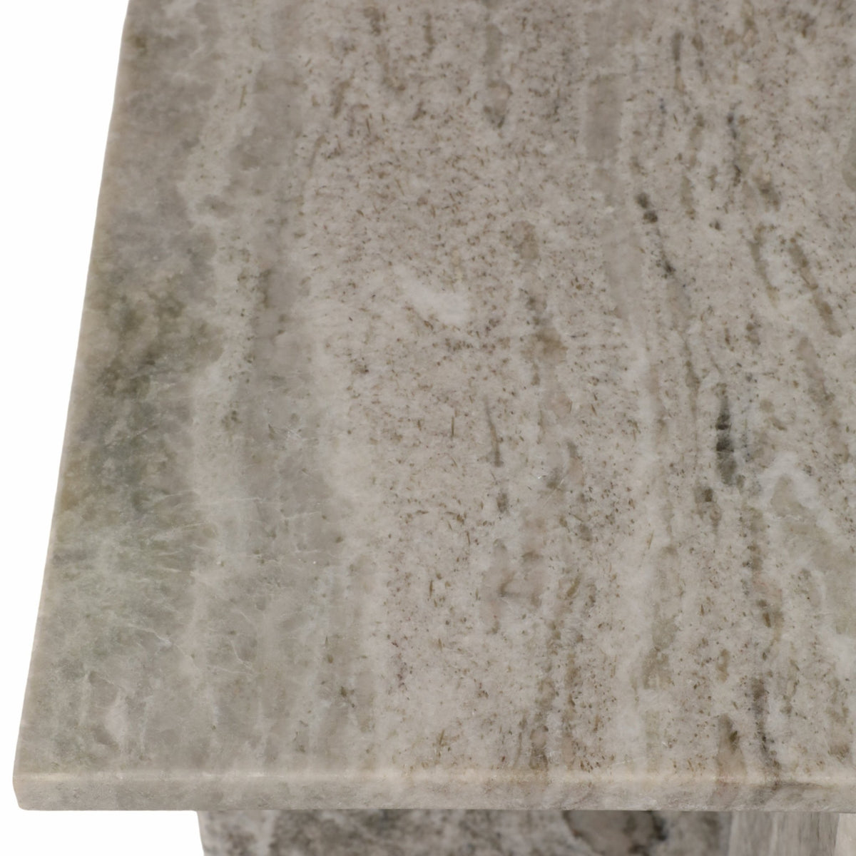 18" ROMMI LARGE MARBLE TABLE, WHITE Accent & End Tables| Sagebrook Home
