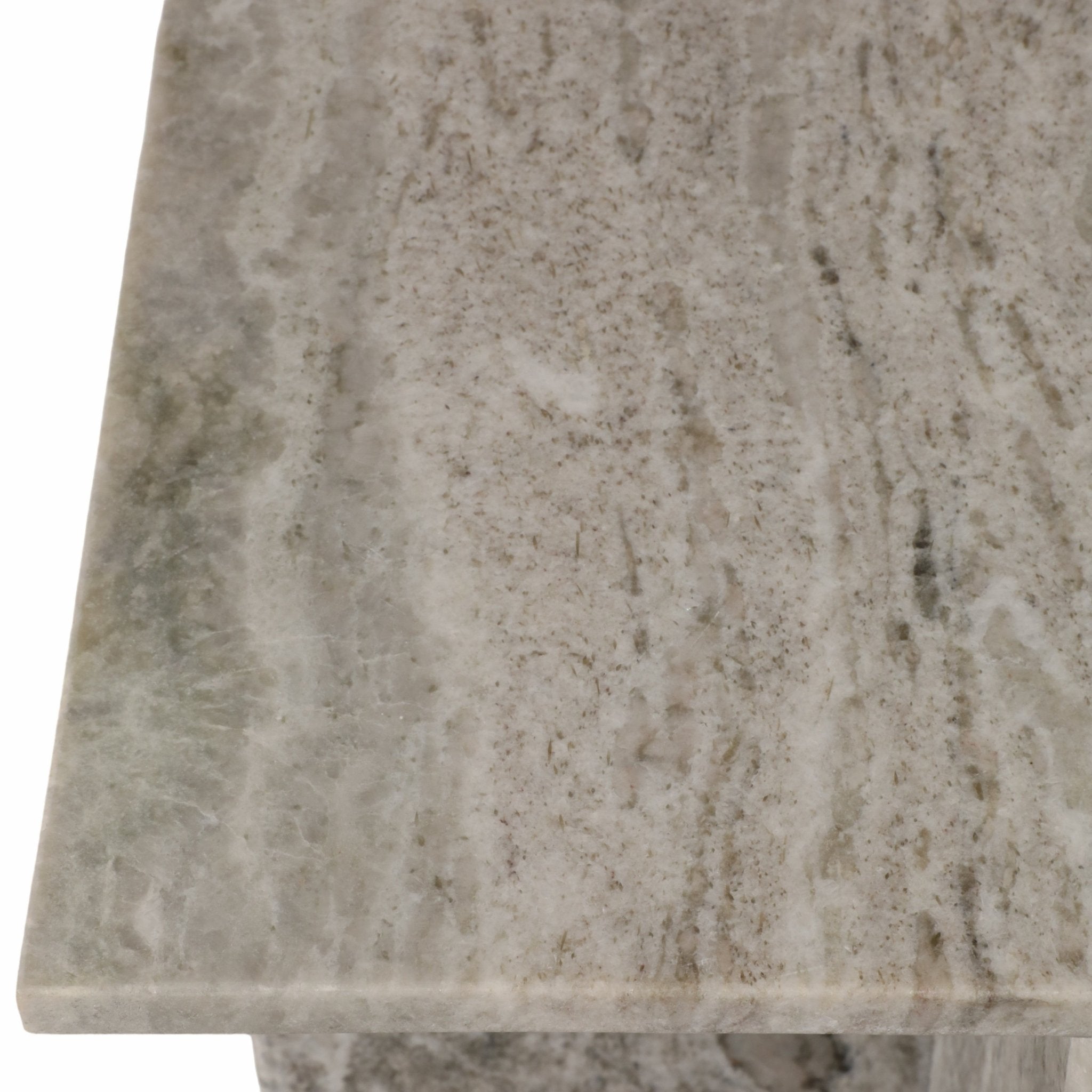 18" ROMMI LARGE MARBLE TABLE, WHITE Accent & End Tables| Sagebrook Home