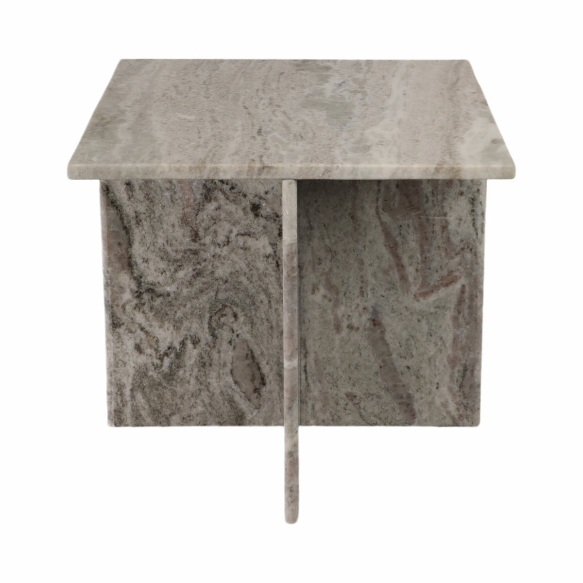 18" ROMMI LARGE MARBLE TABLE, WHITE Accent & End Tables| Sagebrook Home
