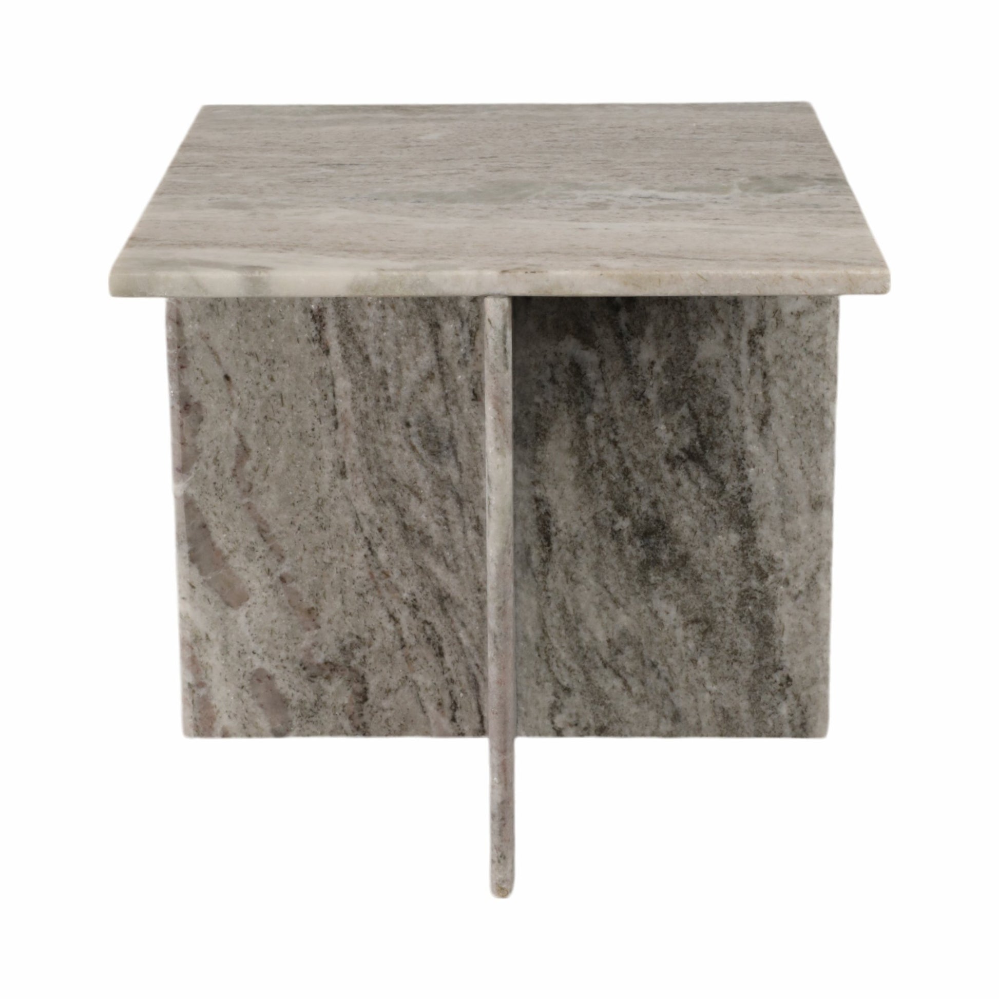 18" ROMMI LARGE MARBLE TABLE, WHITE Accent & End Tables| Sagebrook Home