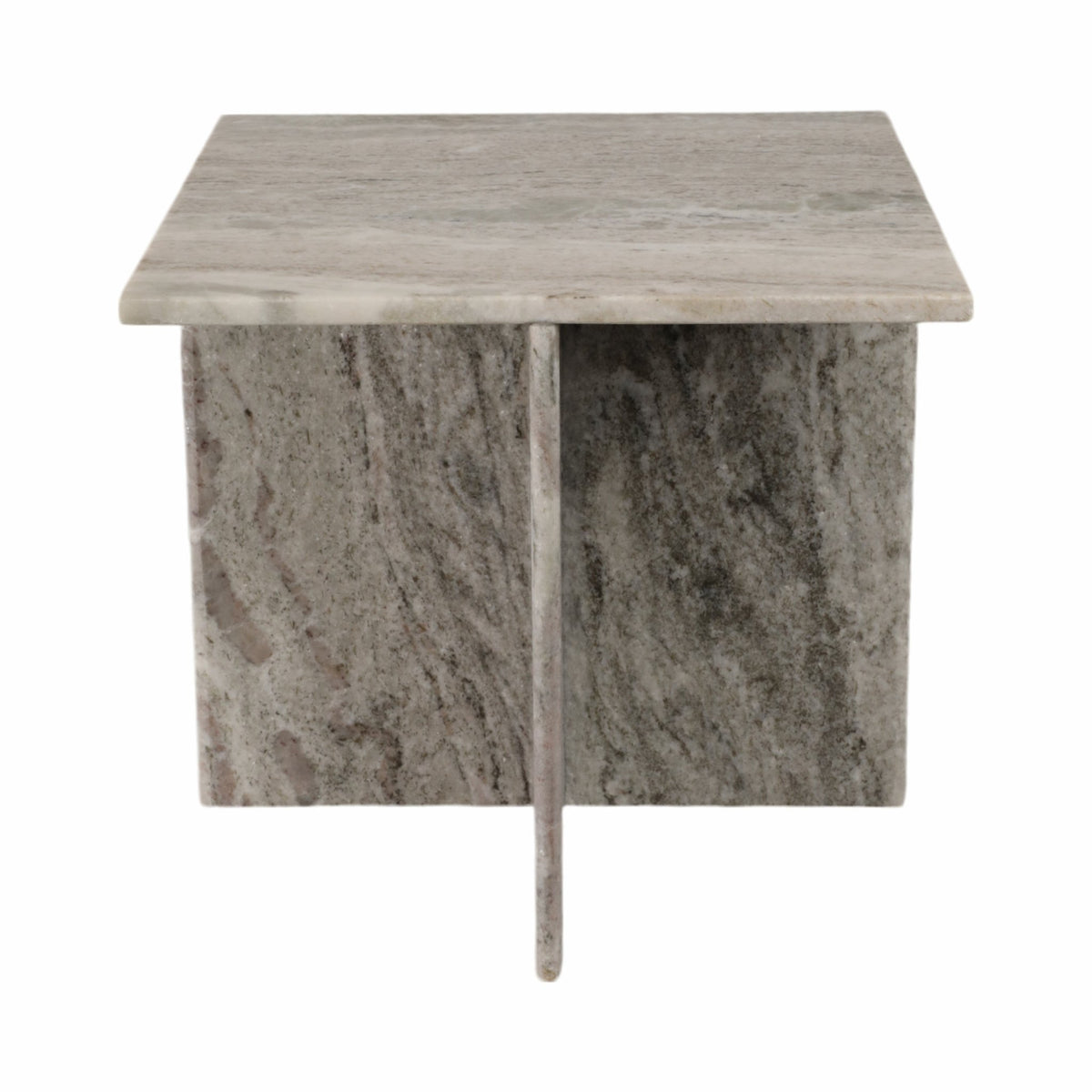 18" ROMMI LARGE MARBLE TABLE, WHITE Accent & End Tables| Sagebrook Home