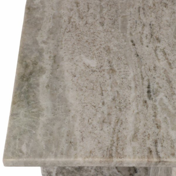 18" ROMMI LARGE MARBLE TABLE, WHITE Accent & End Tables| Sagebrook Home
