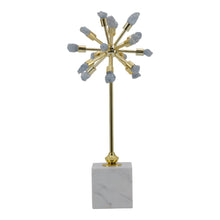 18" Serene Small Blue  Starburst Statuary