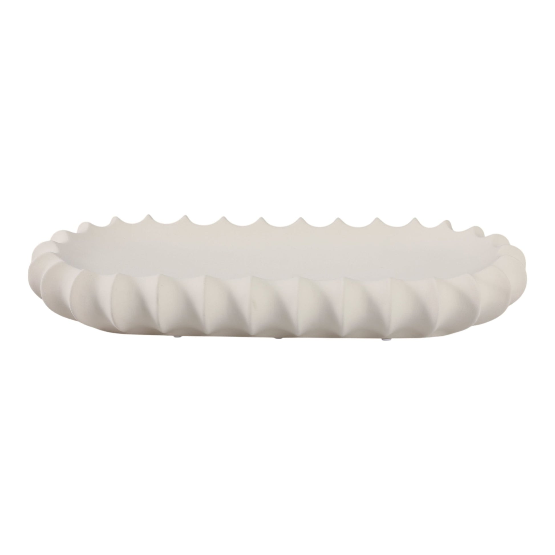18" Tivia Ceramic Tray Table Decors| Sagebrook Home