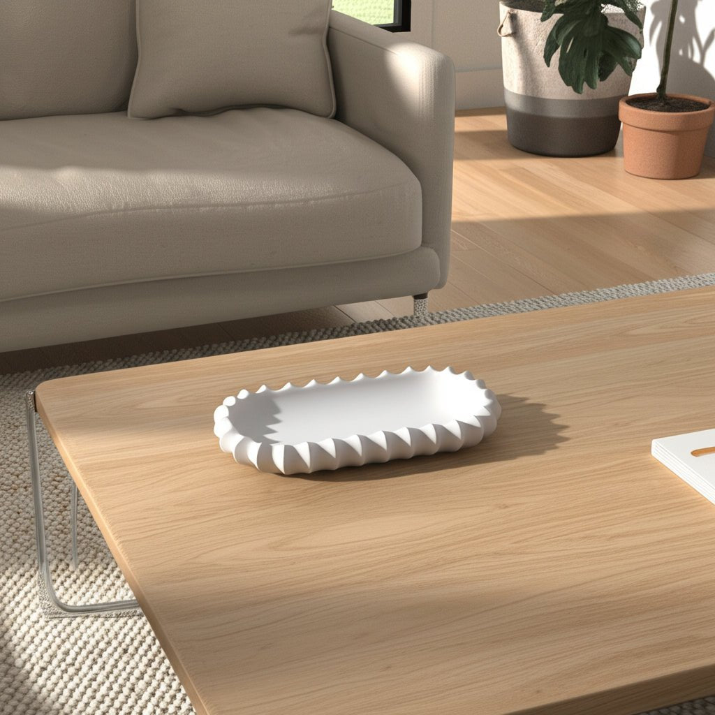 18" Tivia Ceramic Tray Table Decors| Sagebrook Home