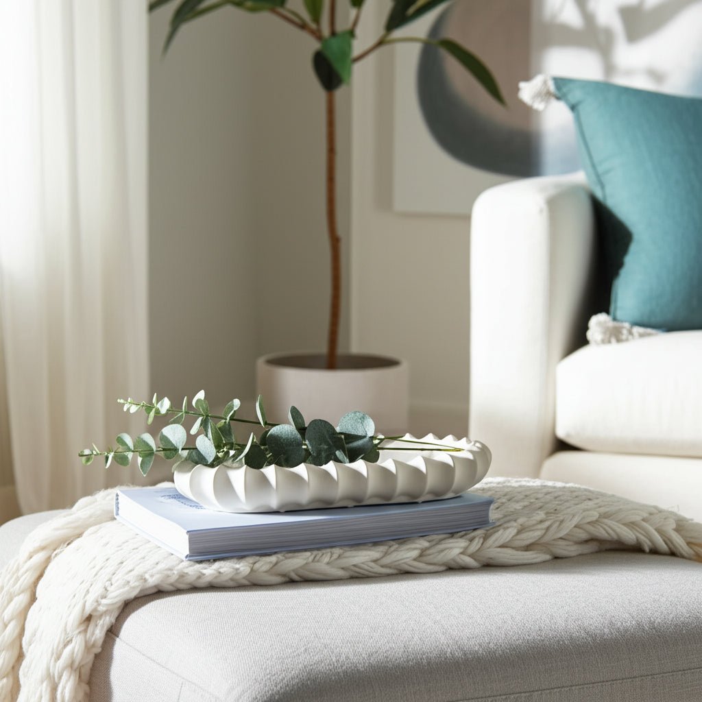 18" Tivia Ceramic Tray Table Decors| Sagebrook Home