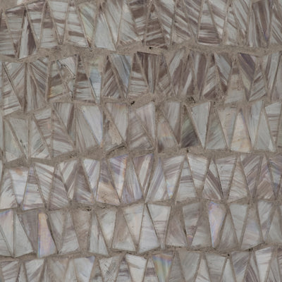 GLASS, 24 MOSAIC VASE, BROWN QUARTZ