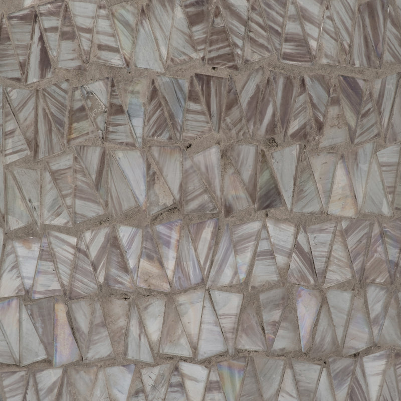 GLASS, 24 MOSAIC VASE, BROWN QUARTZ