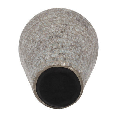 GLASS, 24 MOSAIC VASE, BROWN QUARTZ