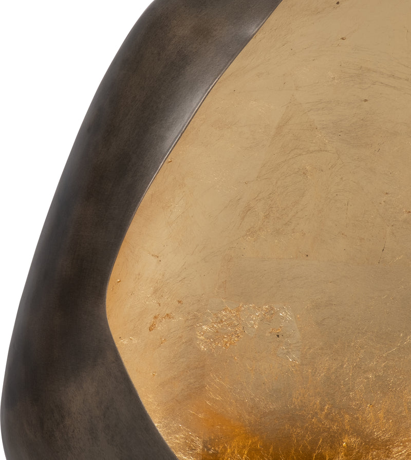 METAL, 16 LEAF FLOOR VOTIVE HOLDER, GOLD