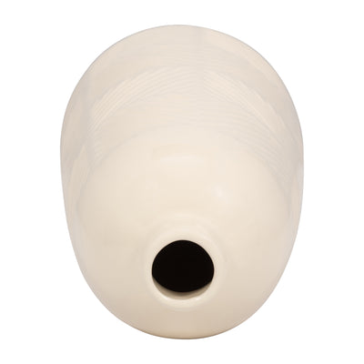 CER, 16 TEXTURED LINES VASE, COTTON