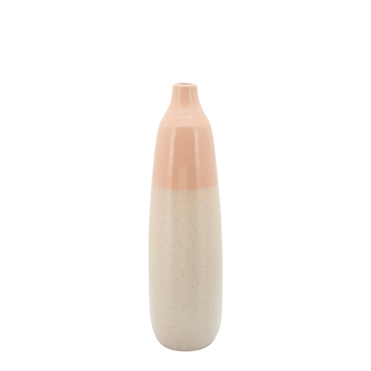 18"H BOTTLE VASE, BLUSH Vases and Jars| Sagebrook Home