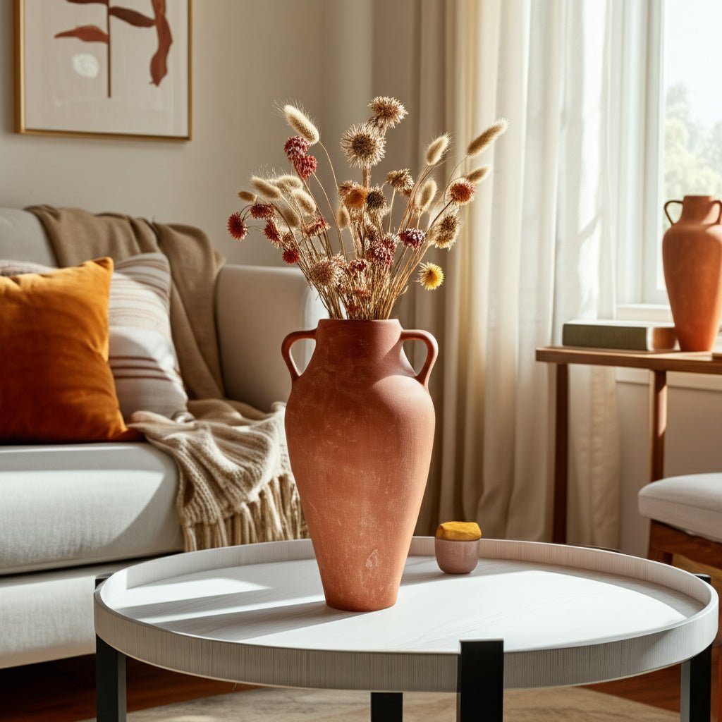 19" Albans Faux Terracotta Eco-mix Vase Vases and Jars| Sagebrook Home