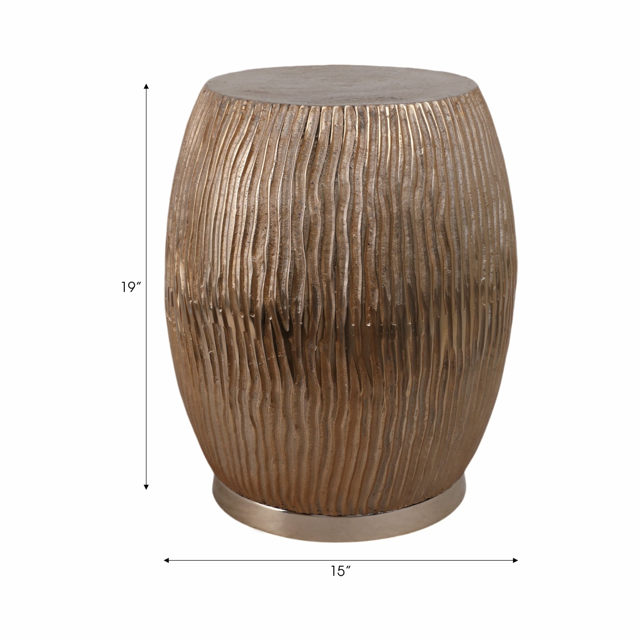 19" Cantor Champagne Stool Stools| Sagebrook Home