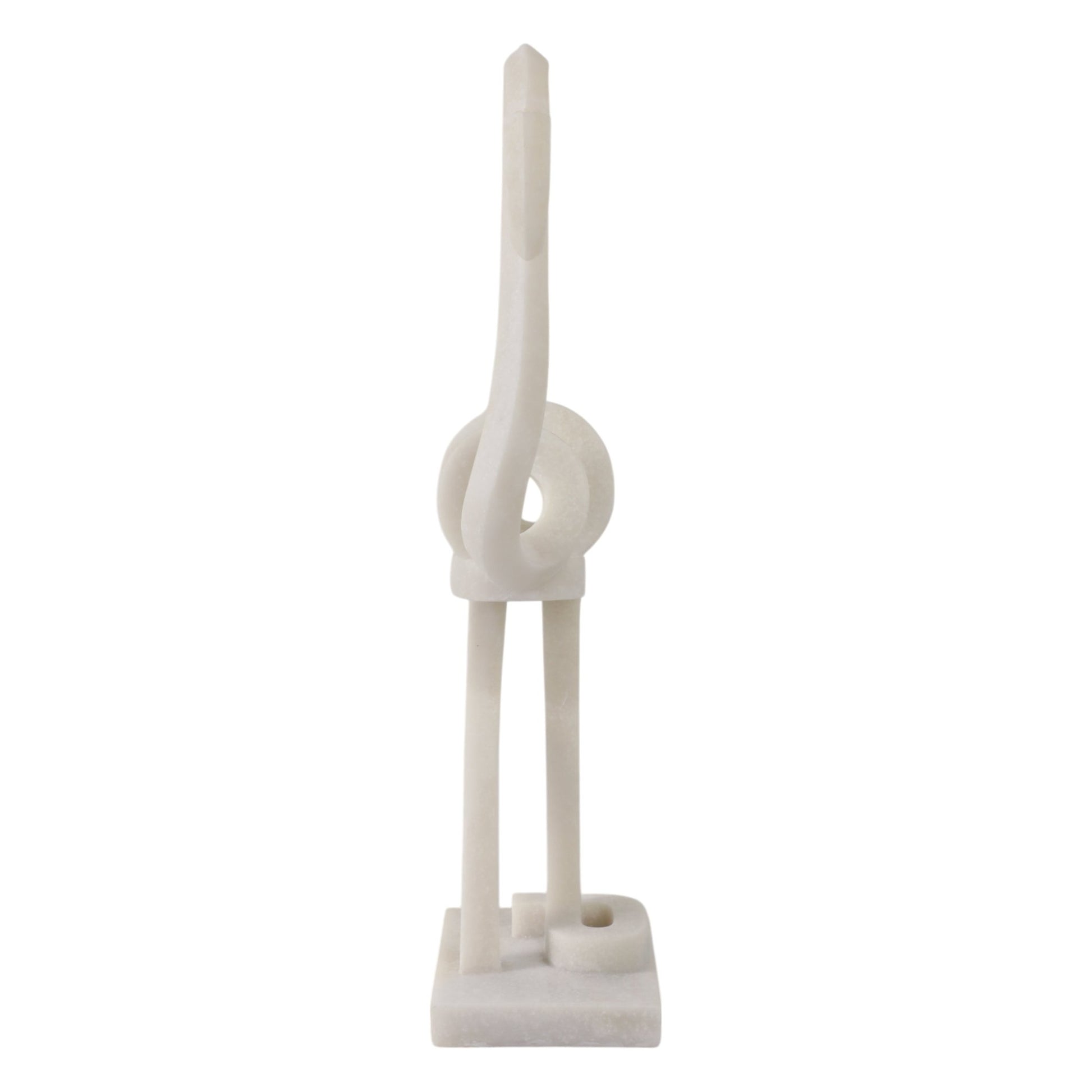 19" Clearmont Quartz Resin Flamingo, White Table Decors| Sagebrook Home