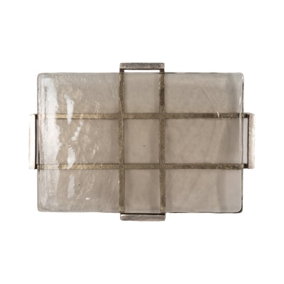 19" Kingston Silver Rectangle Tray - Al Rugaib Furniture