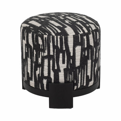 19" Laurent Ottoman Stool, Multi - Al Rugaib Furniture