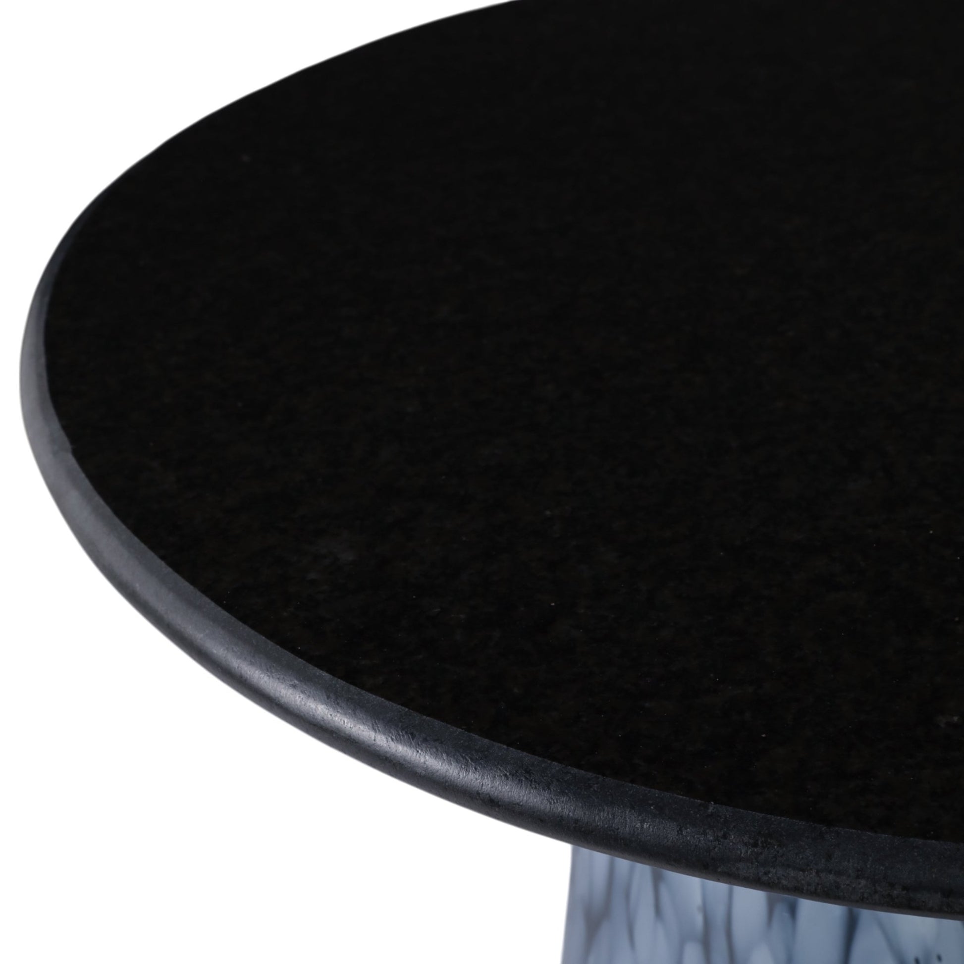19" Posados Tall Art Table W/marble Top, Blue Accent & End Tables| Sagebrook Home