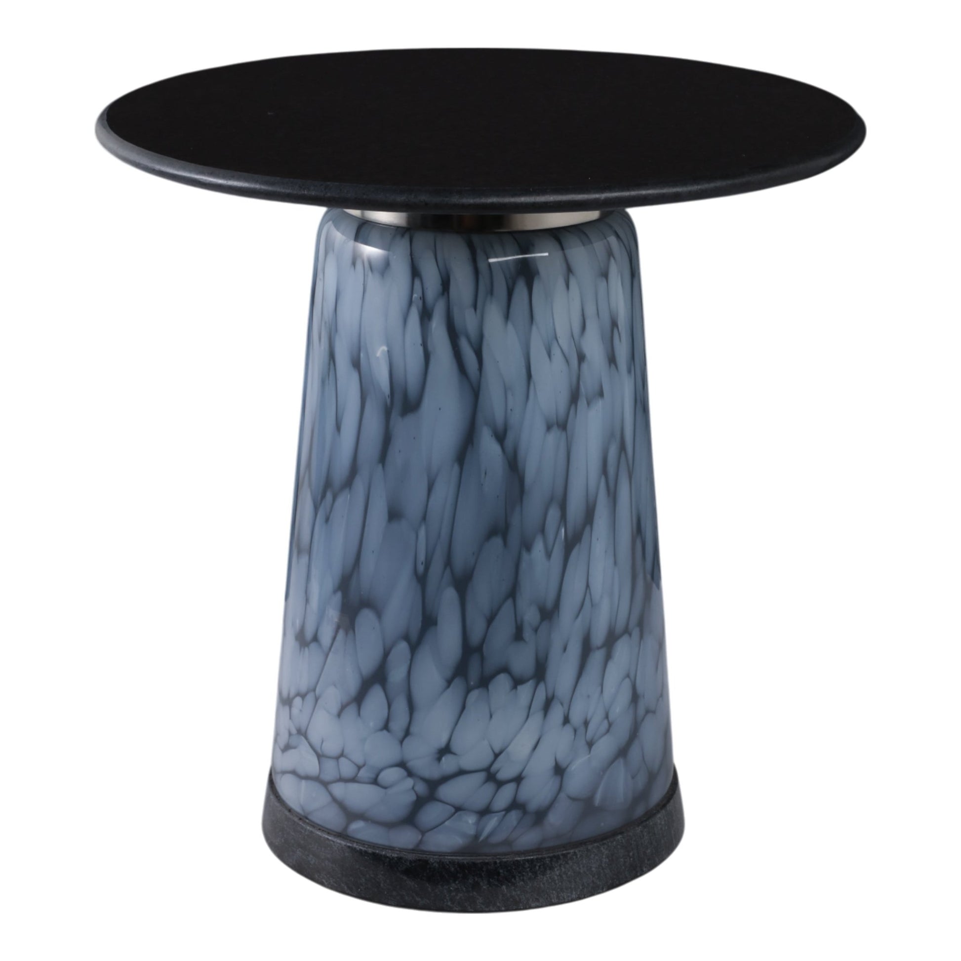 19" Posados Tall Art Table W/marble Top, Blue Accent & End Tables| Sagebrook Home