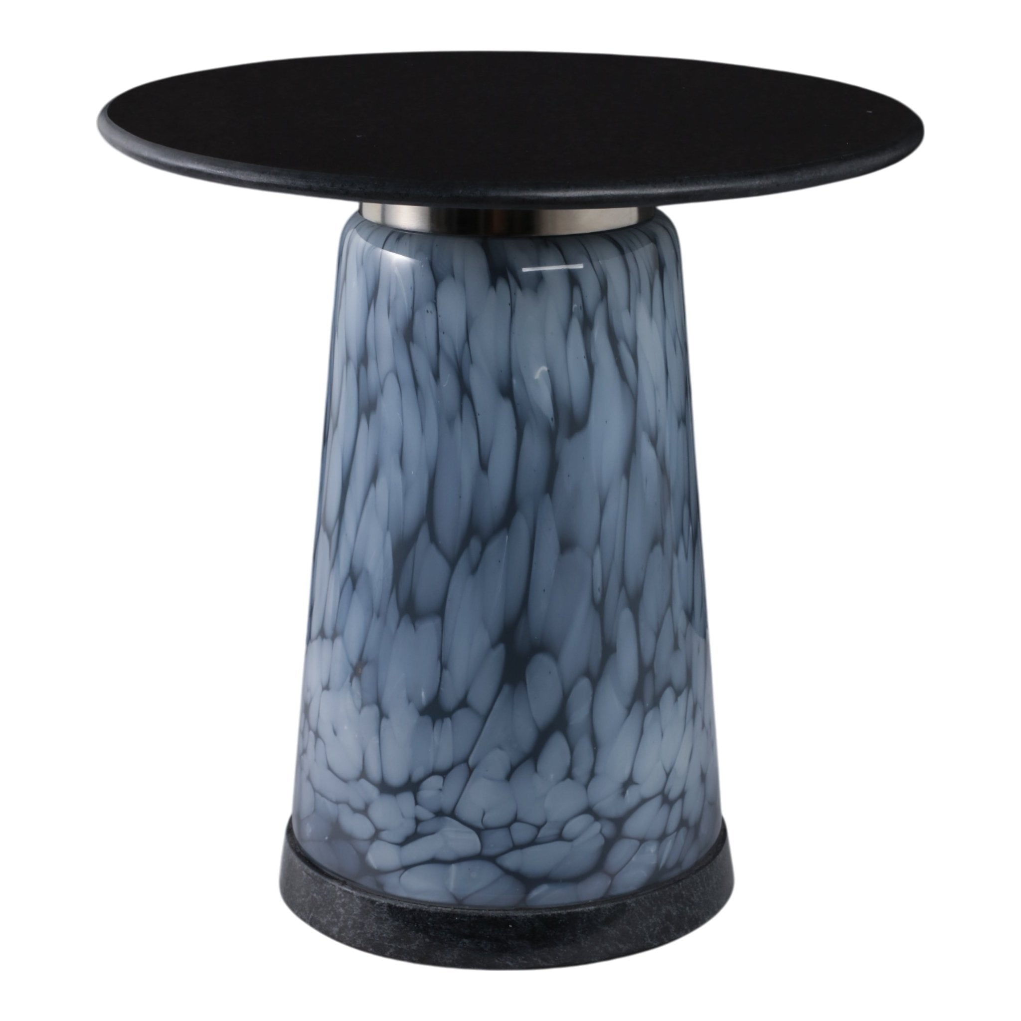 19" Posados Tall Art Table W/marble Top, Blue Accent & End Tables| Sagebrook Home