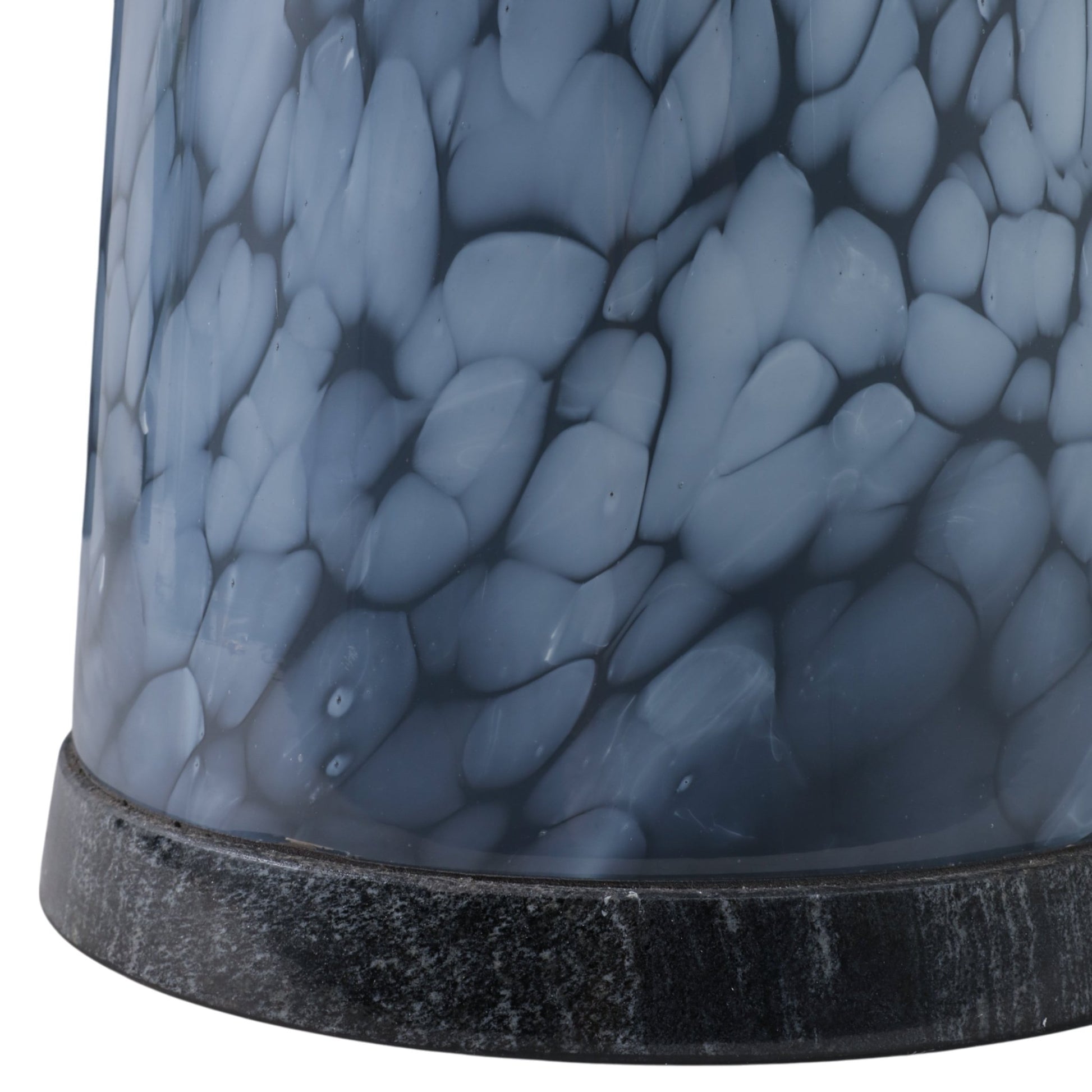 19" Posados Tall Art Table W/marble Top, Blue Accent & End Tables| Sagebrook Home