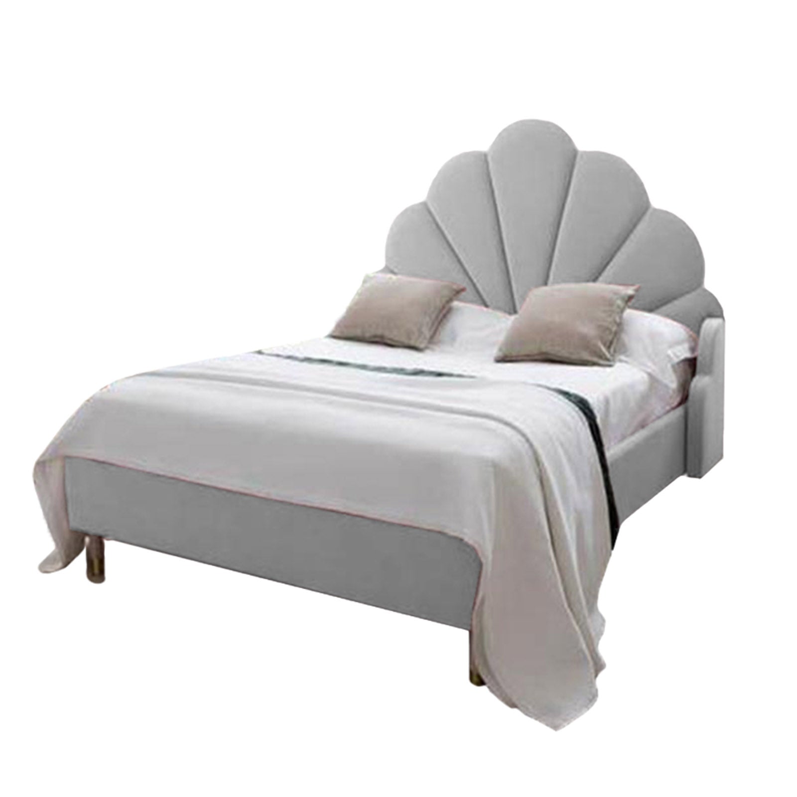 In House | Al Dimashqi Bed Frame Linen White 200x160