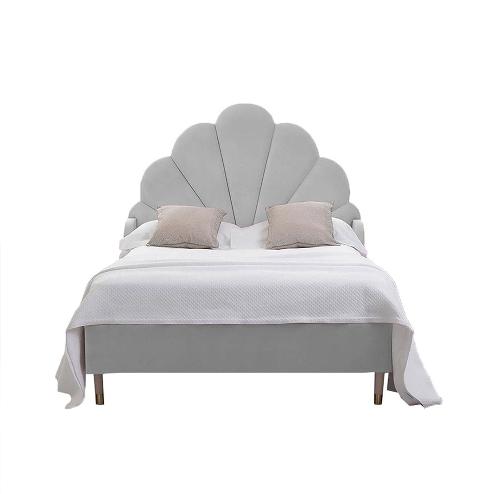 In House | Al Dimashqi Bed Frame Linen White 200x180