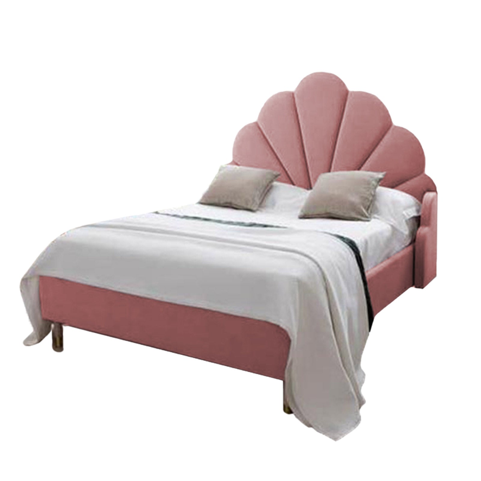 In House | Al Dimashqi Bed Frame Linen Light Pink 200x160