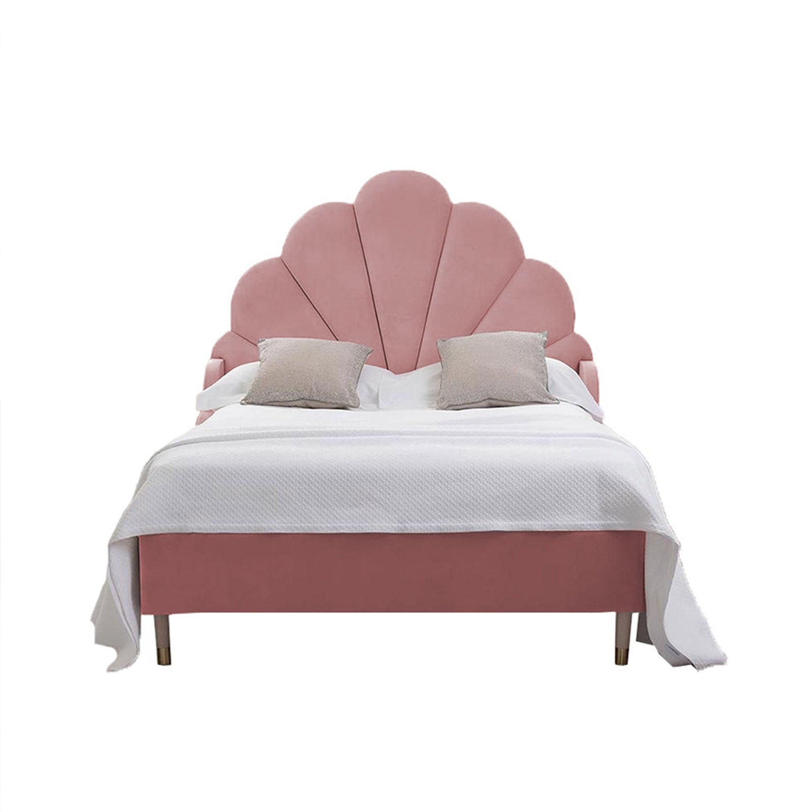 In House | Al Dimashqi Bed Frame Linen Light Pink 200x180