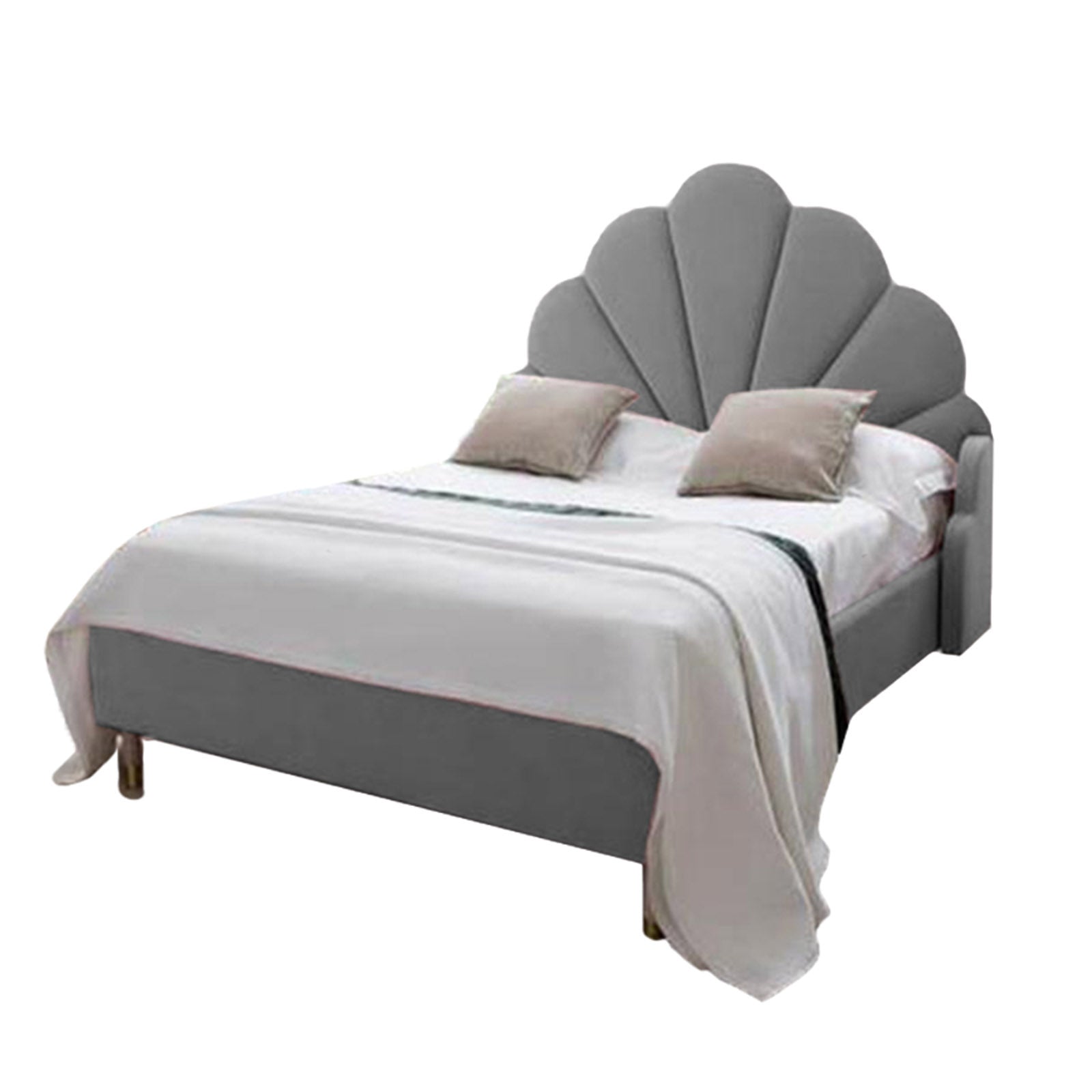 In House | Al Dimashqi Bed Frame Linen Grey 200x140
