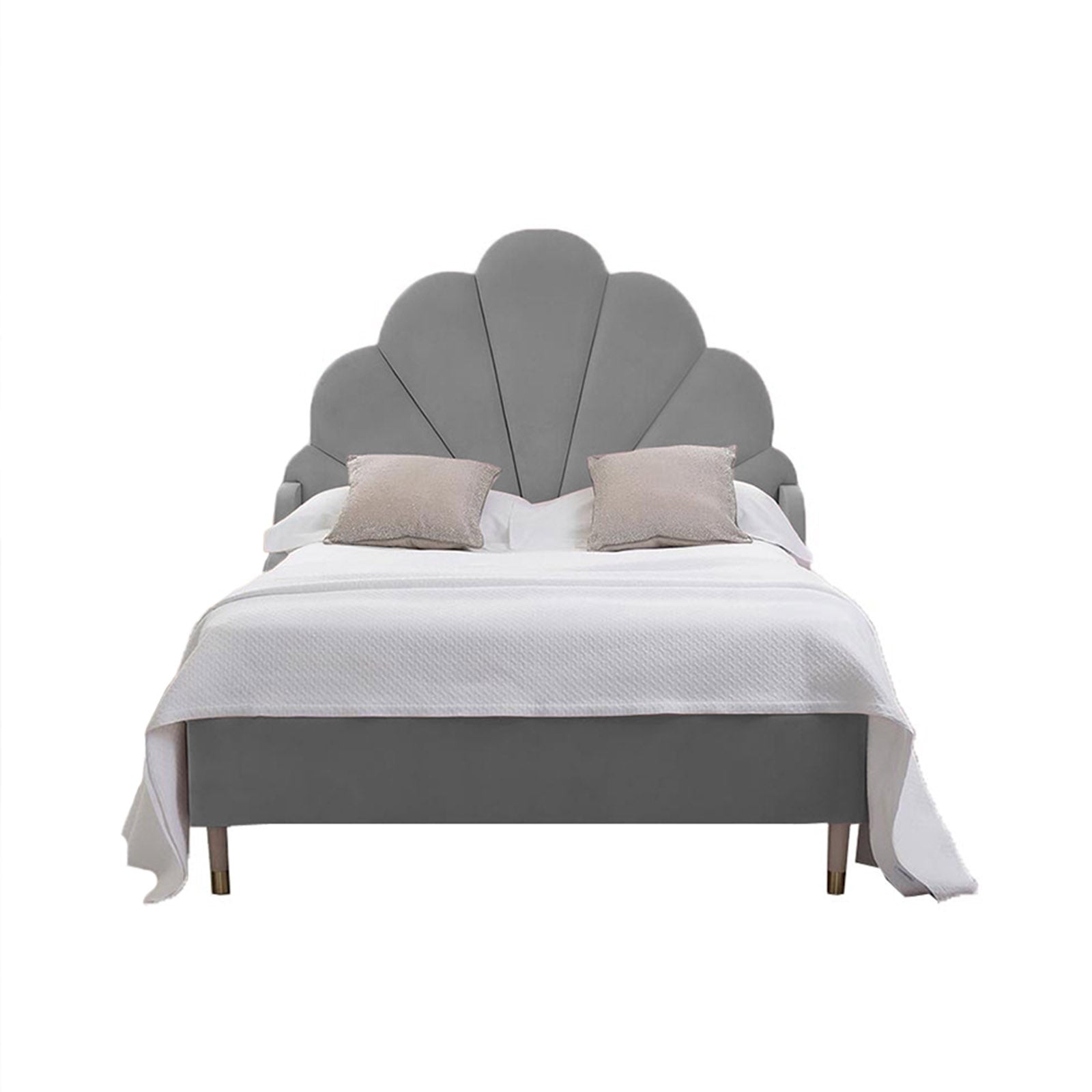 In House | Al Dimashqi Bed Frame Linen Grey 200x180