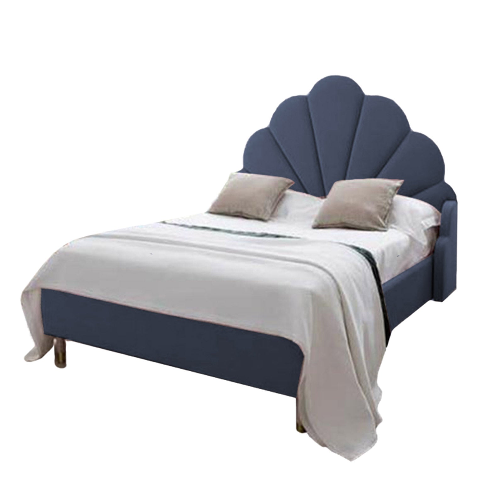 In House | Al Dimashqi Bed Frame Linen Dark Grey 200x150