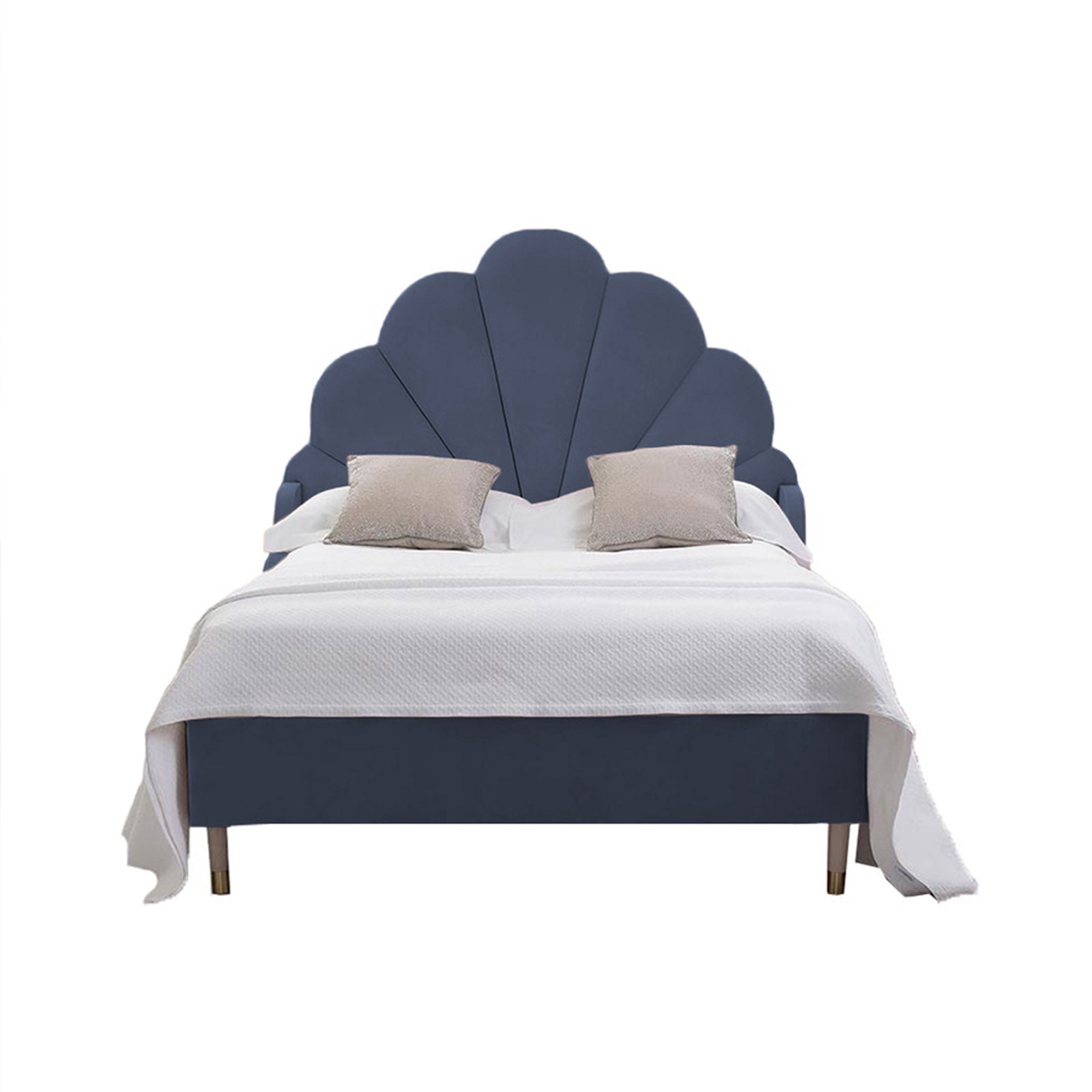 In House | Al Dimashqi Bed Frame Linen Dark Grey 200x150