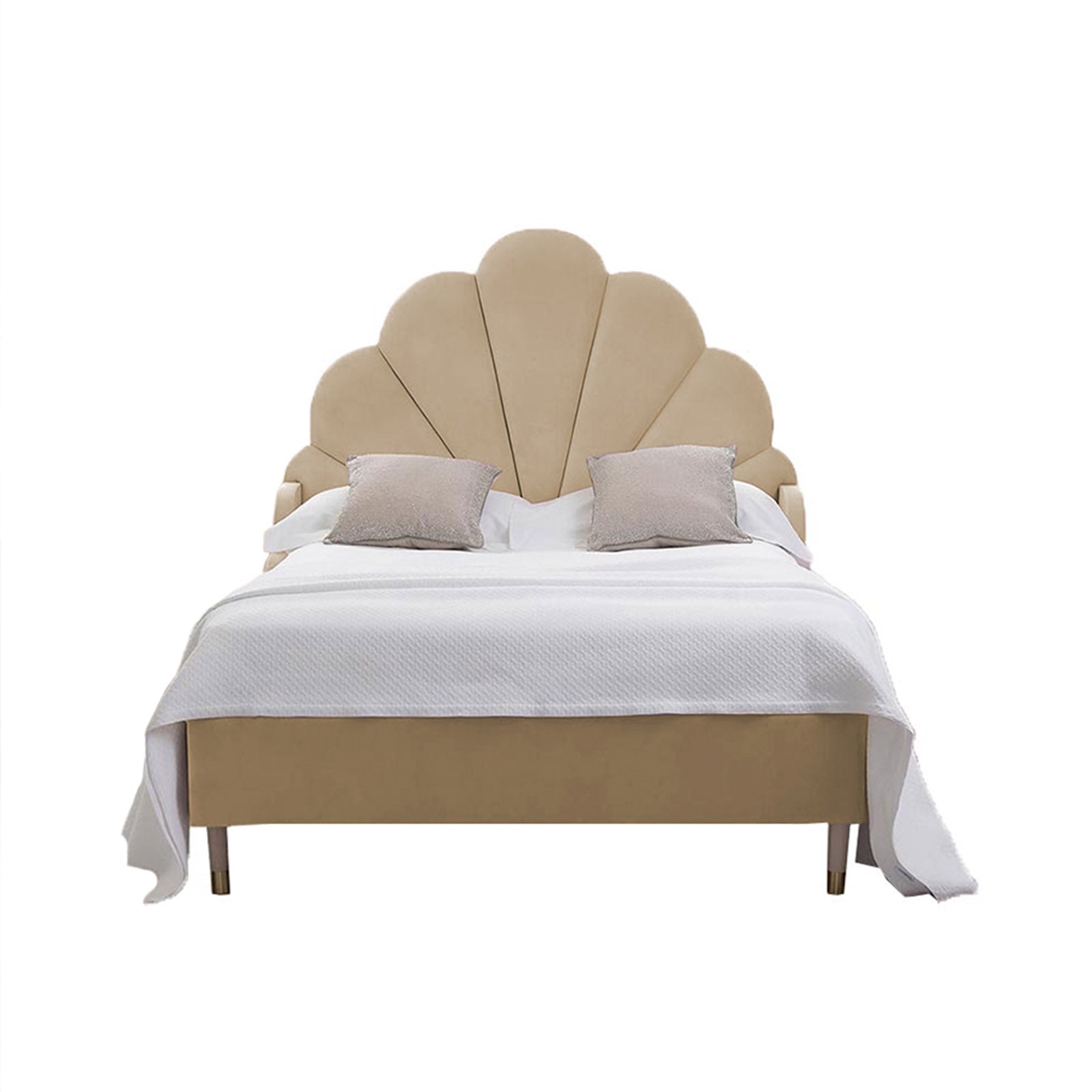 In House | Berlin Bed Frame Linen Beige 200x90