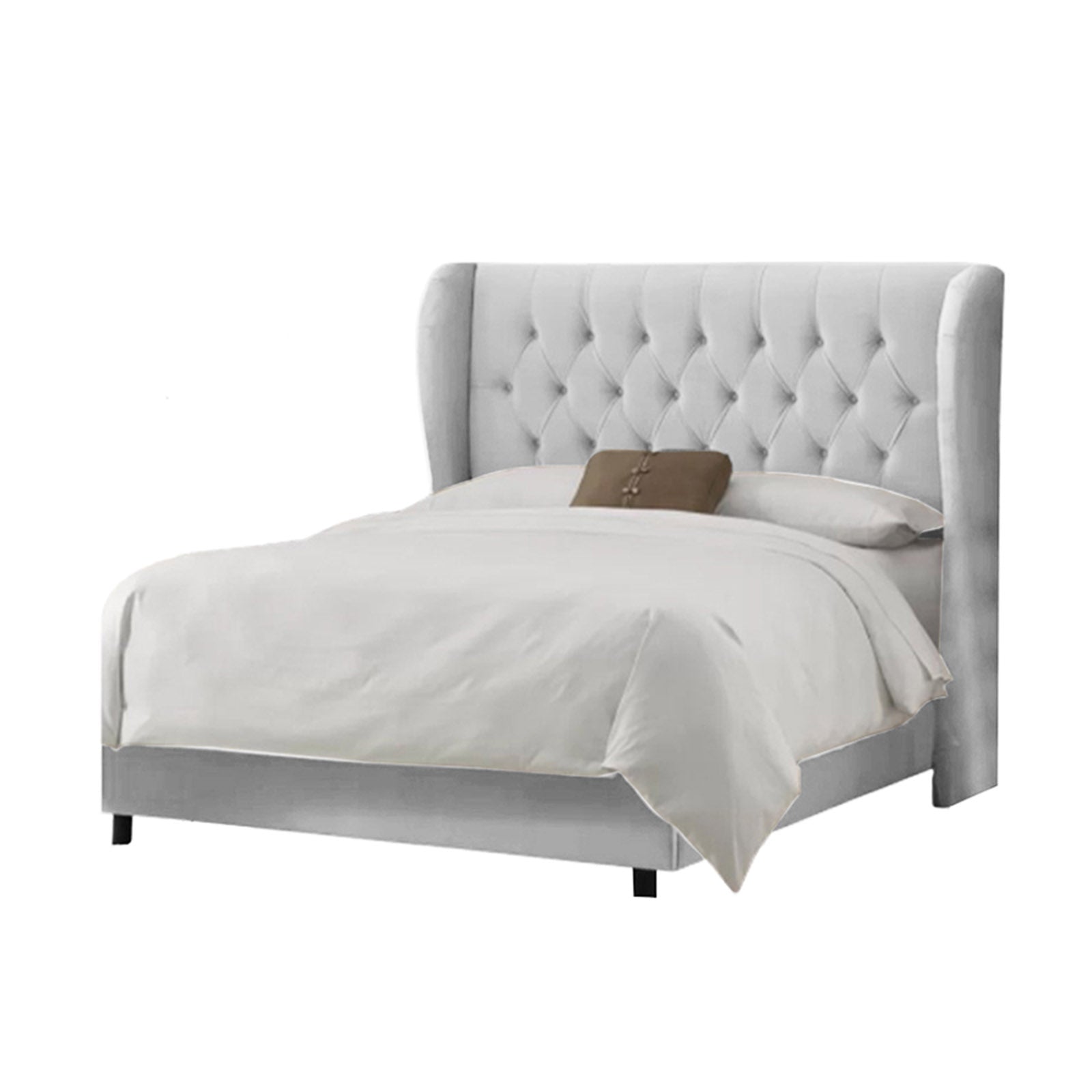 In House | Berlin Bed Frame Linen White 200x180