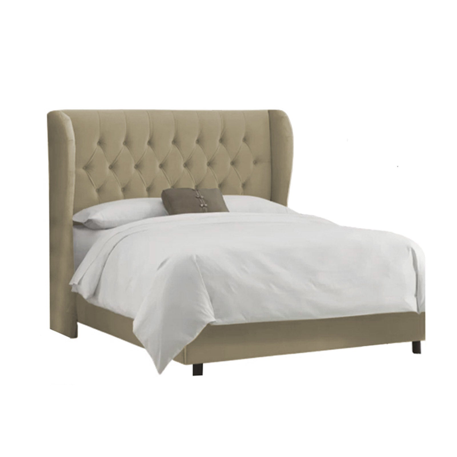 In House | Berlin Bed Frame Linen Ivory 200x180