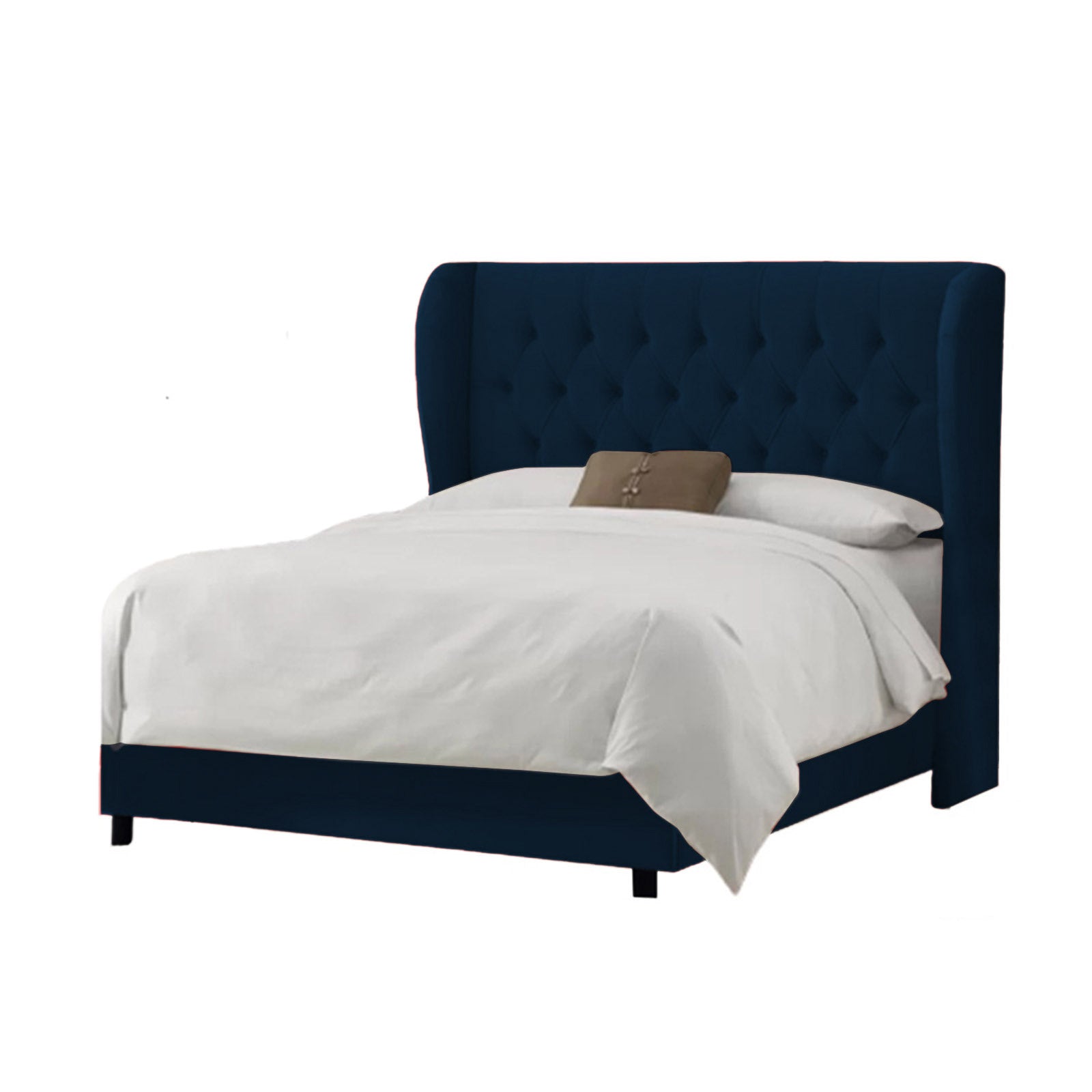 In House | Berlin Bed Frame Linen Dark Blue 200x180